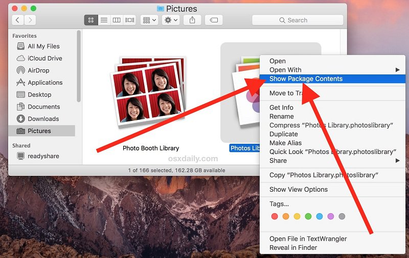 Où les photos stockées sur Mac
