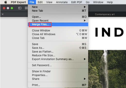 Combinez des fichiers PDF sur Mac à l'aide de PDF Expert