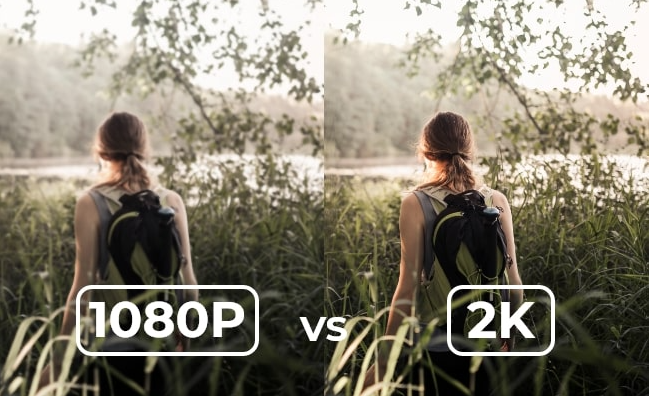 Résolution 2K contre 1080p