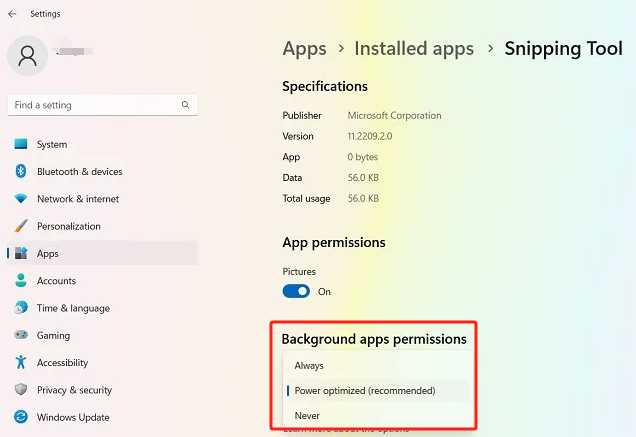 Activer les autorisations des applications pour corriger l'outil de capture qui ne fonctionne pas