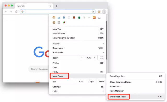 Prendre une capture d'écran défilante sur Mac avec Chrome