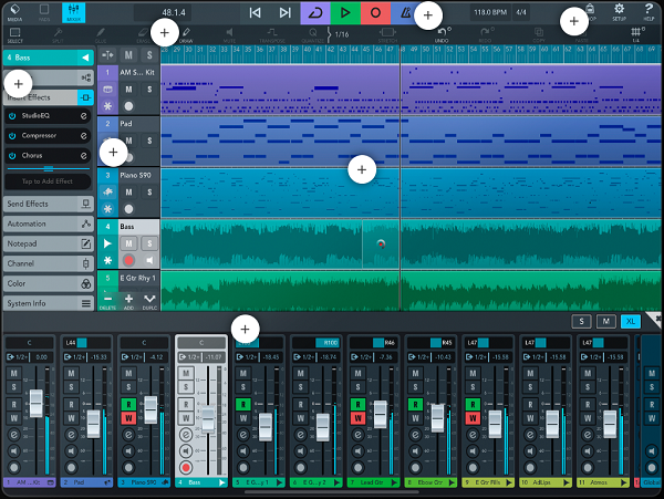 Logiciel d'enregistrement de musique pour Chromebook - Cubasis 3