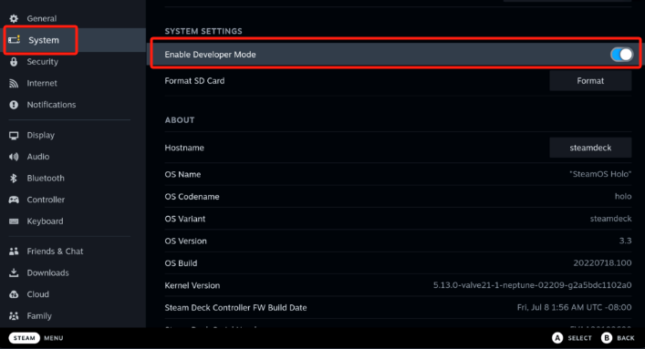 Enregistrer avec un Steam Deck