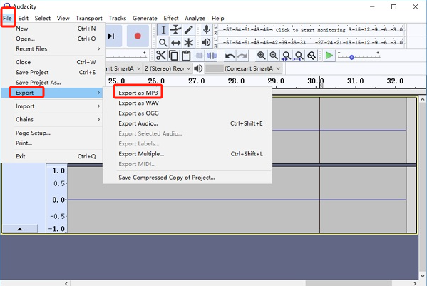 Enregistrez de YouTube en MP3 avec Audacity