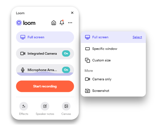 Alternative gratuite à Camtasia - Loom