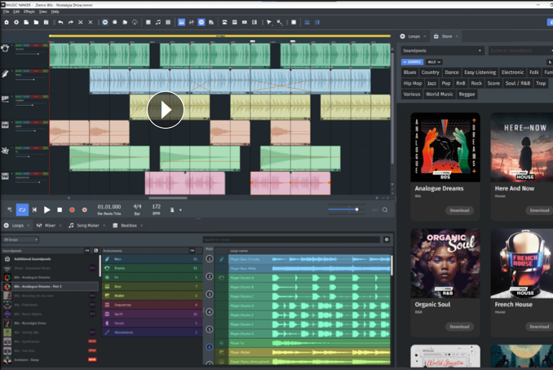 Logiciel d'enregistrement de musique pour Chromebook - Magix Music Maker