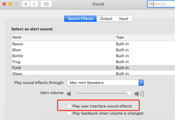 Définir les effets sonores pour corriger le mémo vocal qui ne fonctionne pas