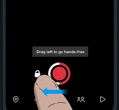 Enregistrez sur Snapchat sans maintenir le bouton