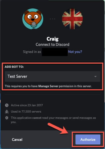Enregistrez des appels Discord avec Craig Bot