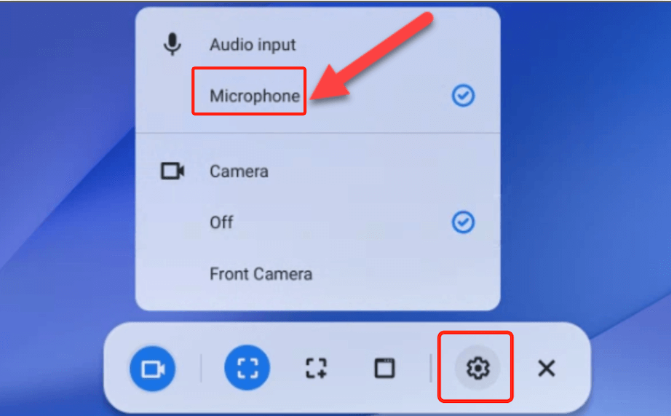 Enregistrement d'écran sur Chromebook avec audio