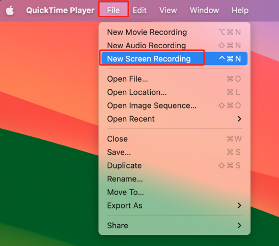 Enregistrement d'écran sur Mac avec audio à l'aide de QuickTime