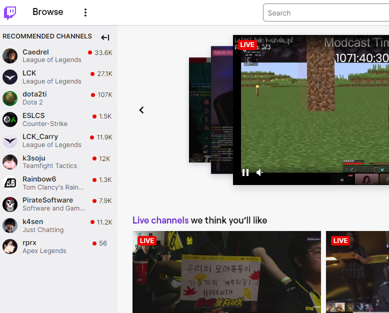 Plateformes de streaming de jeux vidéo - Twitch