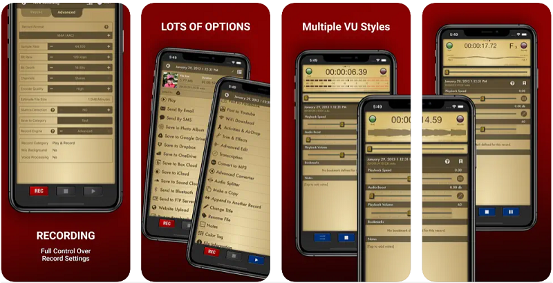 Application d'enregistrement radio pour iPhone