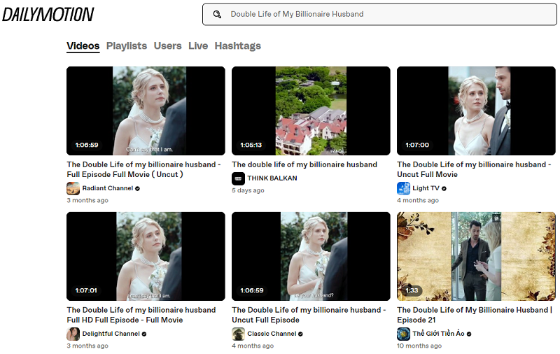 Regardez la double vie de mon mari milliardaire en ligne