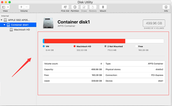 Consultez votre disque pour voir ce qui prend de l'espace et localiser les fichiers