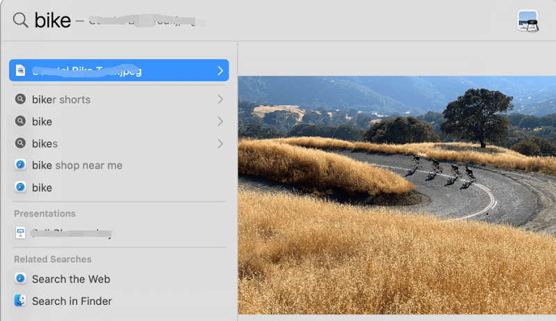 Rechercher des fichiers perdus sur Mac Utiliser Spotlight