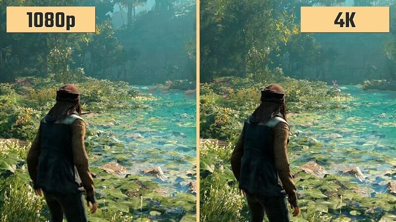 Comparaison de résolution: 1080P VS 4K