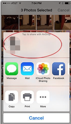 Utilisez Airdrop pour transférer un fichier d'un iPhone vers un Mac