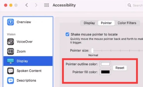 Étapes pour changer le curseur sur Mac