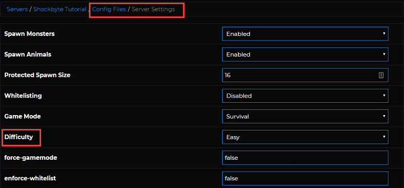 Modifier les paramètres de difficulté de votre jeu