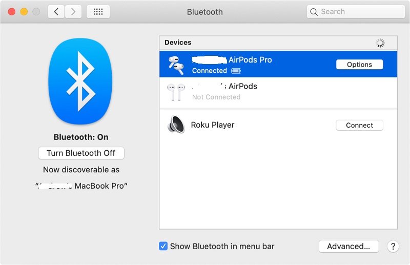 Comment connecter des AirPod à un Mac