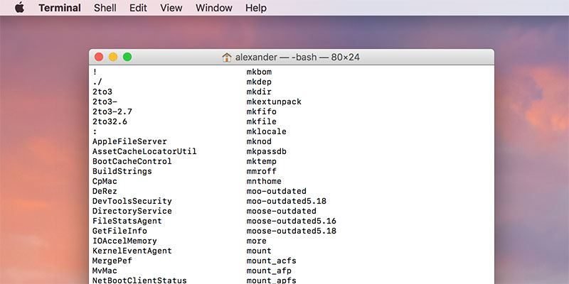 Commandes de terminal cool sur Mac