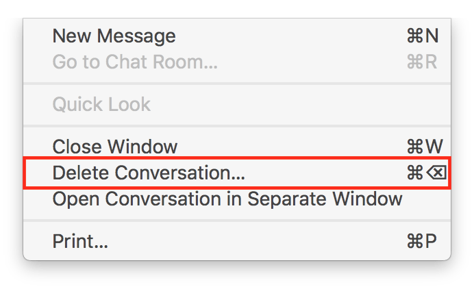 Supprimer des textes ou des iMessages sur Mac