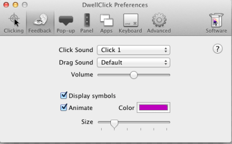 DwellClick Auto Clicker pour Mac