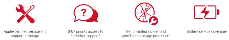Fonctionnalités AppleCare+