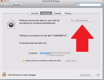 Voir si FileVault est activé