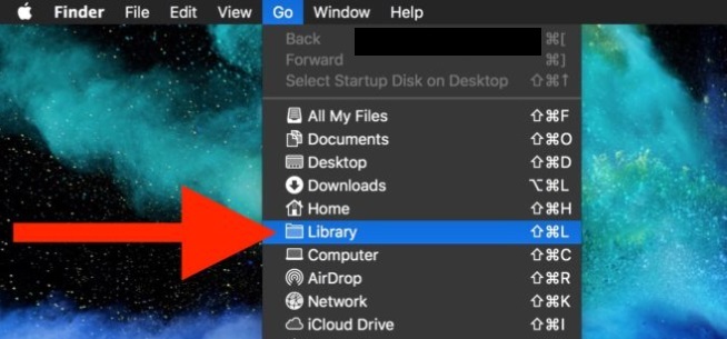 Afficher le dossier de la bibliothèque sur Mac avec le Finder