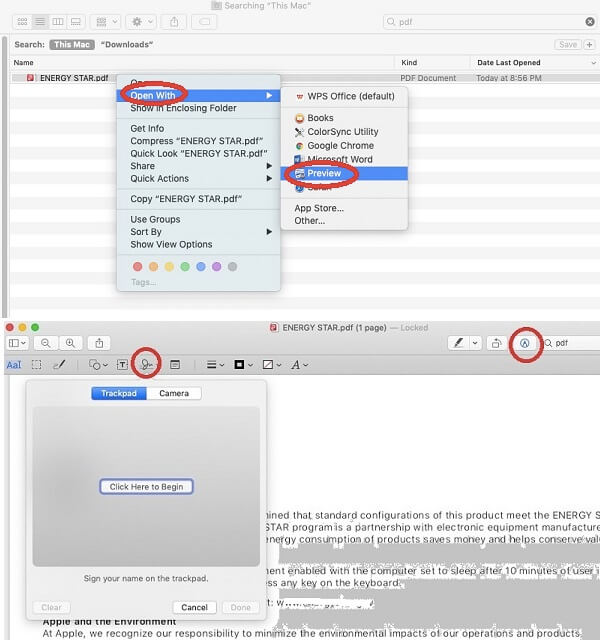 Signer un PDF sur Mac avec Aperçu