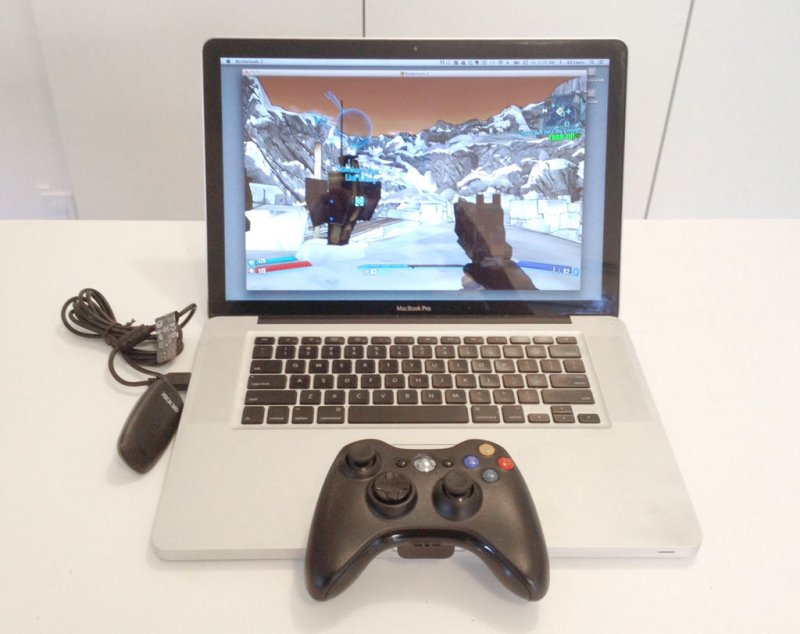 Manette Xbox 360 sur Mac