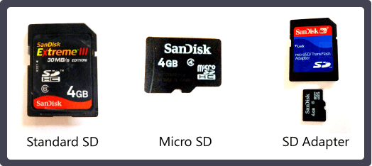 Agrandir l'espace à l'aide d'une carte SD