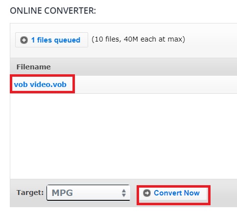 Transformez VOB en MPG avec l'outil en ligne