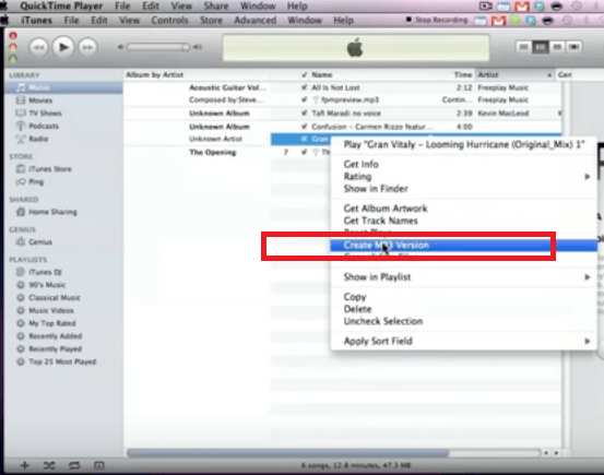 Convertir un fichier AIFF en MP3 dans iTunes