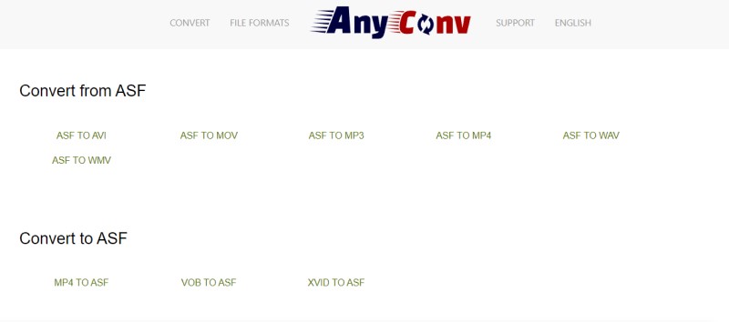 Convertir des fichiers ASF en ligne gratuitement