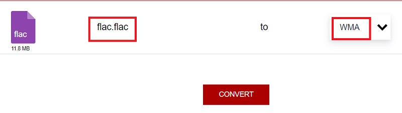 Convertir FLAC en WMA avec AnyConv