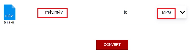 Convertir M4V en MPG avec AnyConv