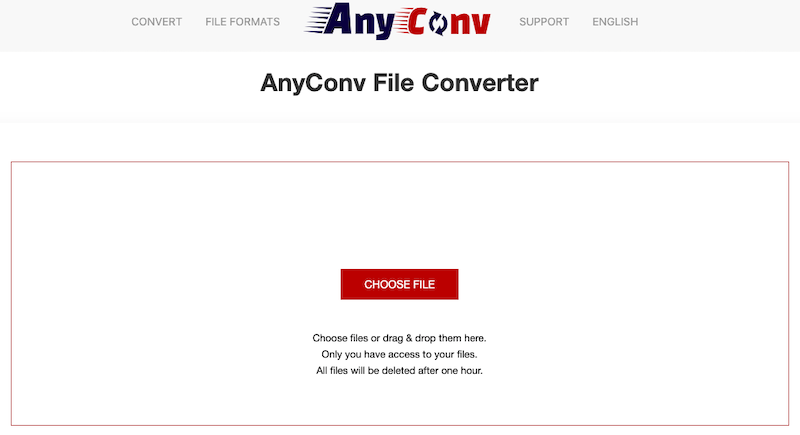 Visitez AnyCOnv.com pour convertir MKV en M4A
