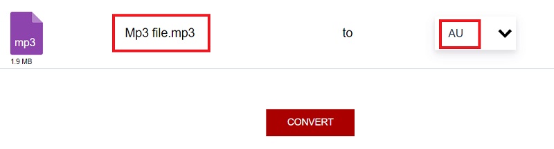 Convertir MP3 au format AU avec AnyConv