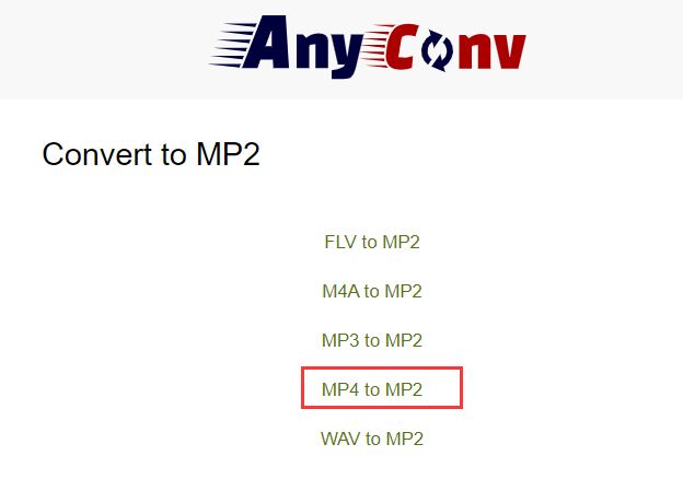 Convertir MP4 en MP2 en ligne