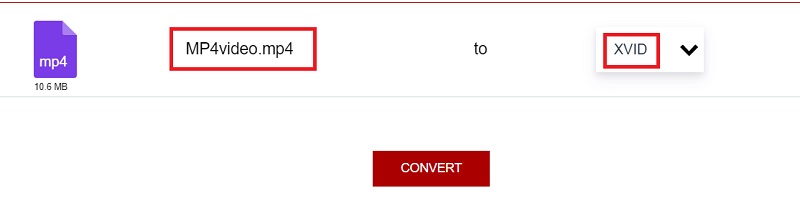 Convertir MP4 en Xvid en ligne