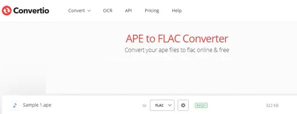 Convertir APE en FLAC en ligne