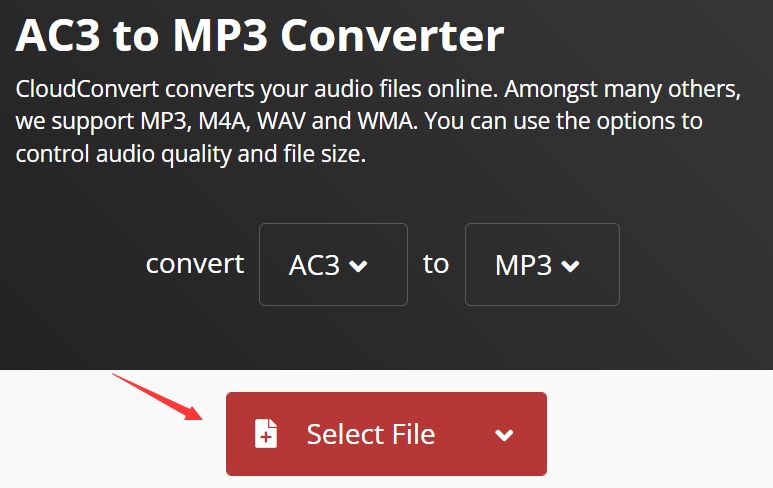 Convertir AC3 en MP3 en ligne