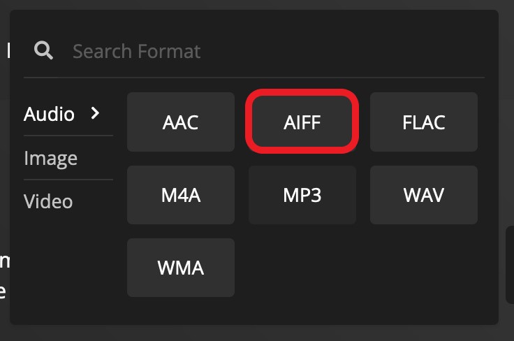 Convertir M4A en AIFF gratuitement