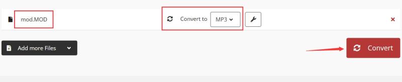 Changez le MOD au format MP3 sans effort