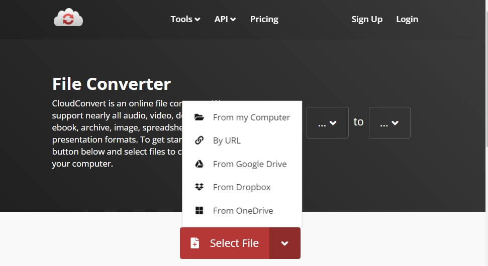 Convertissez facilement MPG en MOV sur CloudConvert.com