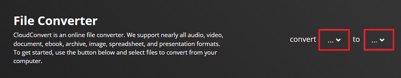 Convertir MPV en MP3 en utilisant CloudConvert