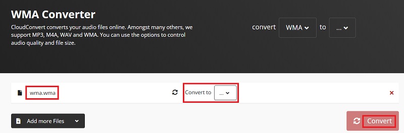 Convertir WMA en WMV en ligne